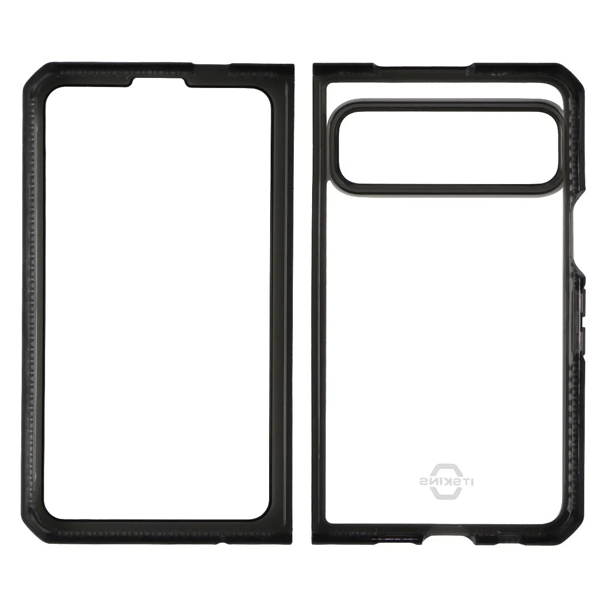 ITSKINS Hybrid_R Hinge Clear Case for Google Pixel Fold - Black/Transparent