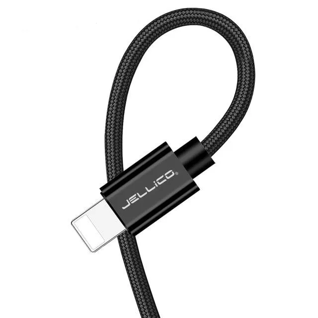 Jellico 3.1A Fast Charging USB Cable For iPhone XS Max XR X 8 7 6 6S 5 5S iPad Cord Mobile Phone Cable Fast Data Charging cable