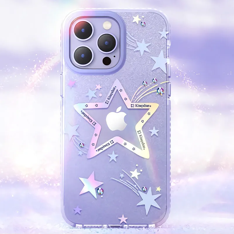 KINGXBAR Heart Star Swarovski Crystal Clear Hard PC Case Cover