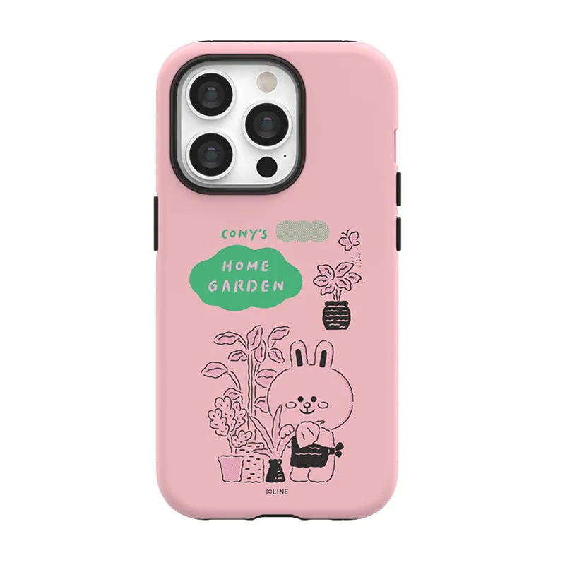 Line Friends Home Sweet Home Dual Layer TPU PC Shockproof Guard Up Combo Case Cover