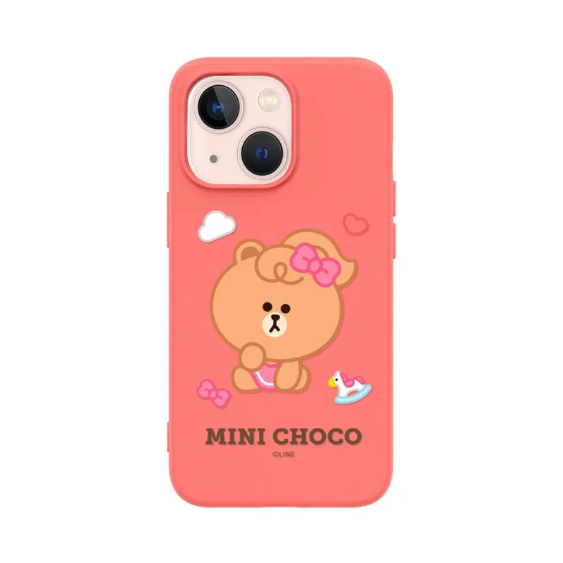 Line Friends Liquid Silicone Soft Color Jelly Back Case Cover