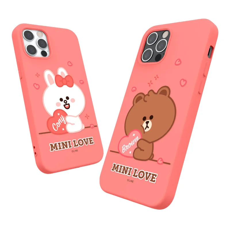 Line Friends Liquid Silicone Soft Color Jelly Back Case Cover