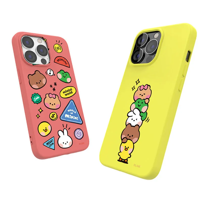 Line Friends Liquid Silicone Soft Color Jelly Back Case Cover