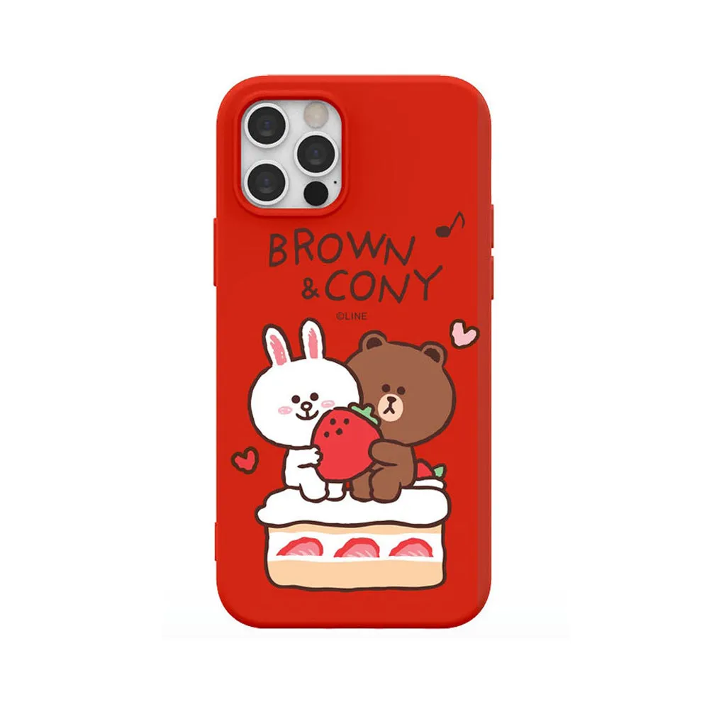 Line Friends Liquid Silicone Soft Color Jelly Back Case Cover