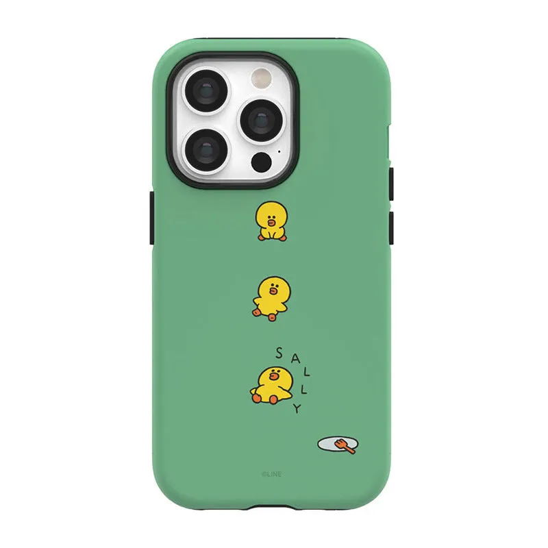 Line Friends Piece of Peace Dual Layer TPU PC Shockproof Guard Up Combo Case Cover