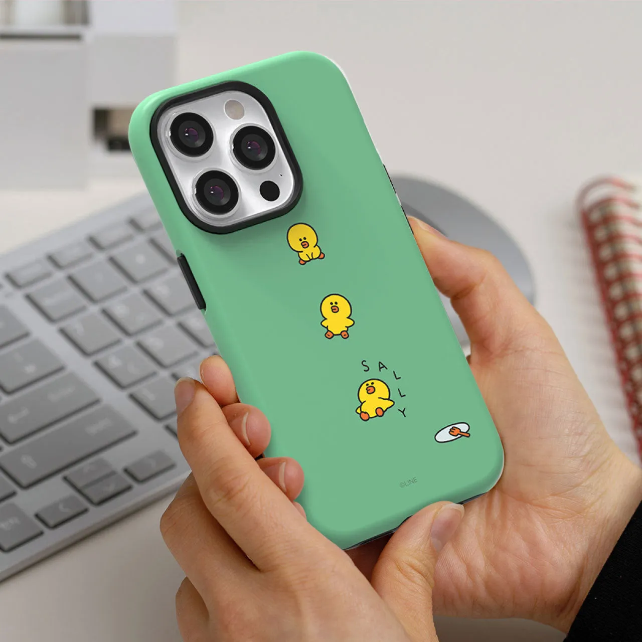 Line Friends Piece of Peace Dual Layer TPU PC Shockproof Guard Up Combo Case Cover