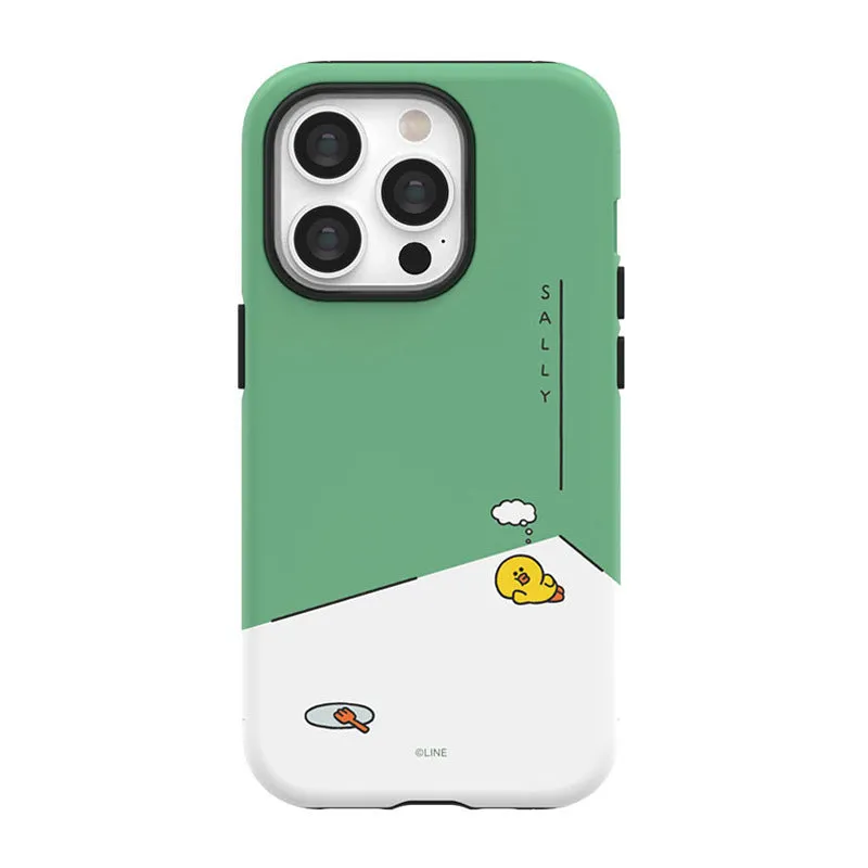 Line Friends Piece of Peace Dual Layer TPU PC Shockproof Guard Up Combo Case Cover