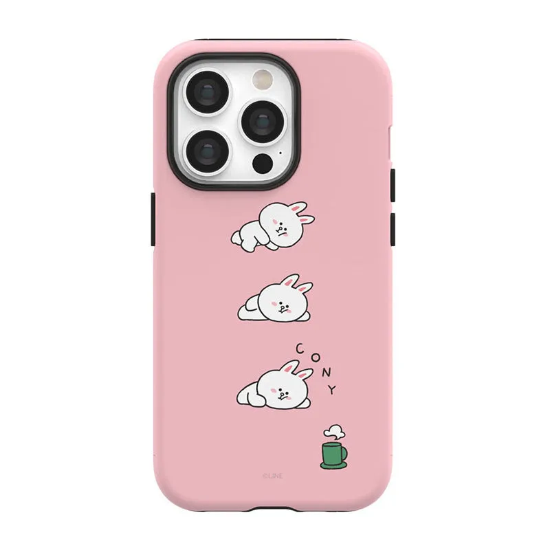 Line Friends Piece of Peace Dual Layer TPU PC Shockproof Guard Up Combo Case Cover