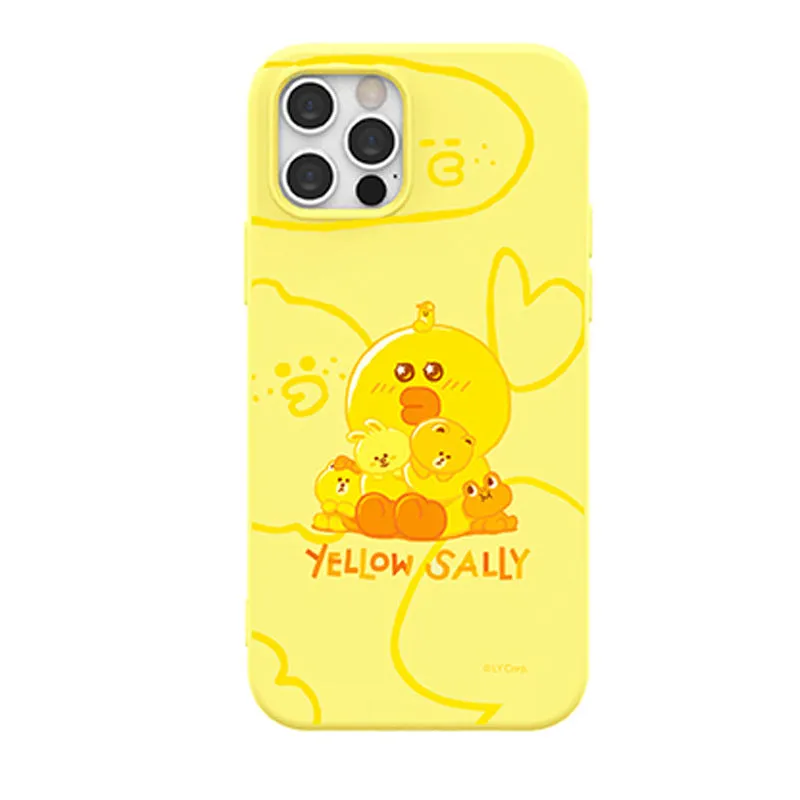 Line Friends Sally Makes Everything Yellow Liquid Silicone Soft Color Jelly Case Cover