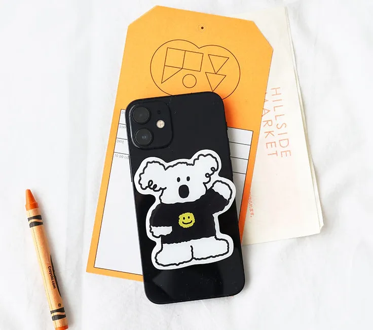 Little PaPer Run Puppy Cute Griptoks Cellphone Holders Stands 3 Level Smartphone Accessories Gifts