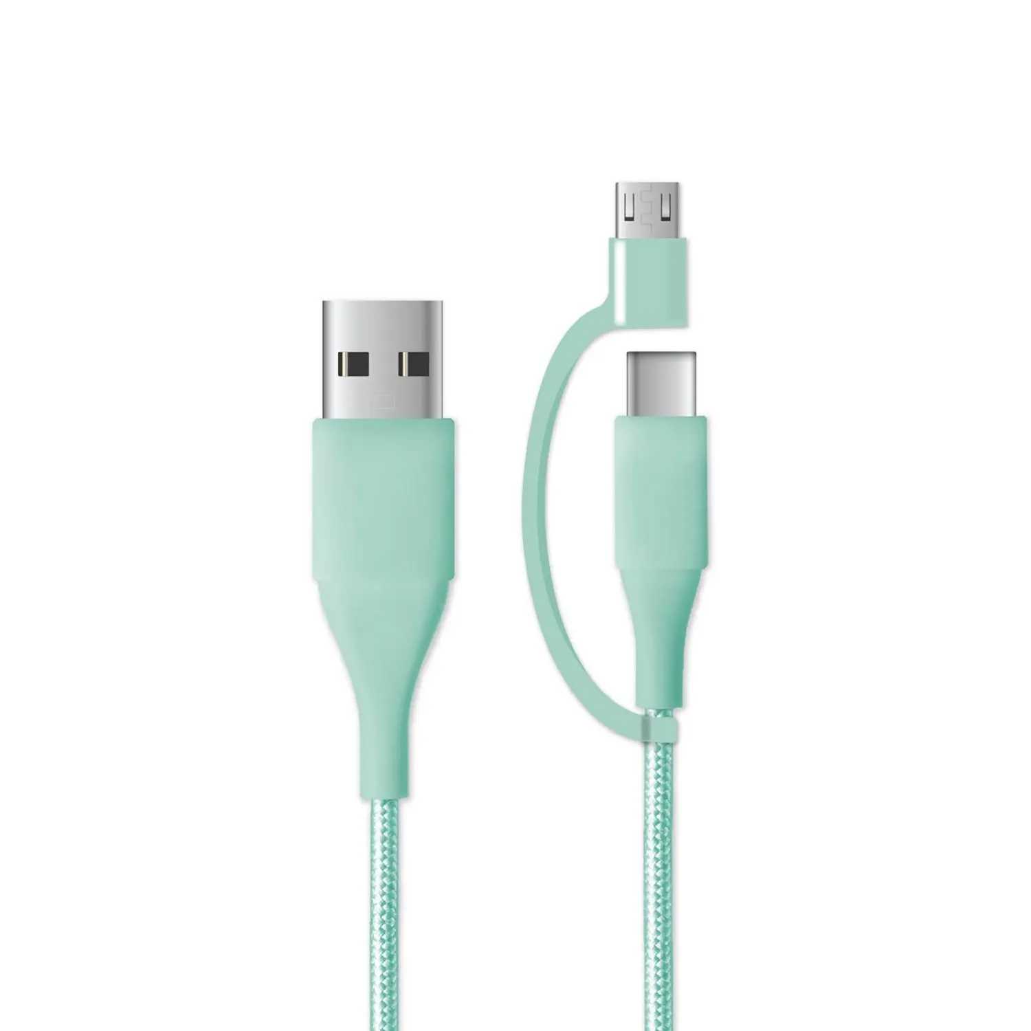 Mochic 6ft 2-1 Micro USB to Type C Cable