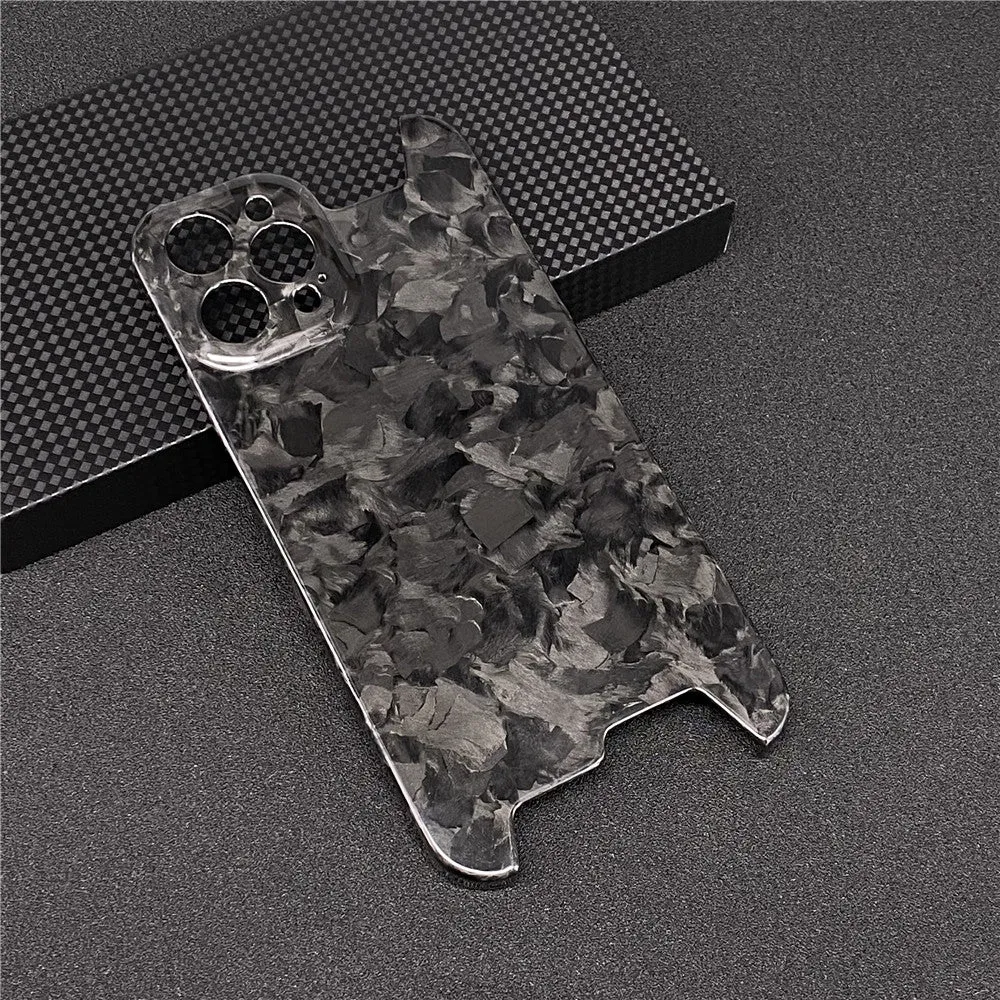 Oatsbasf Luxury Irregular Pure Carbon Fiber Case for Apple iPhone