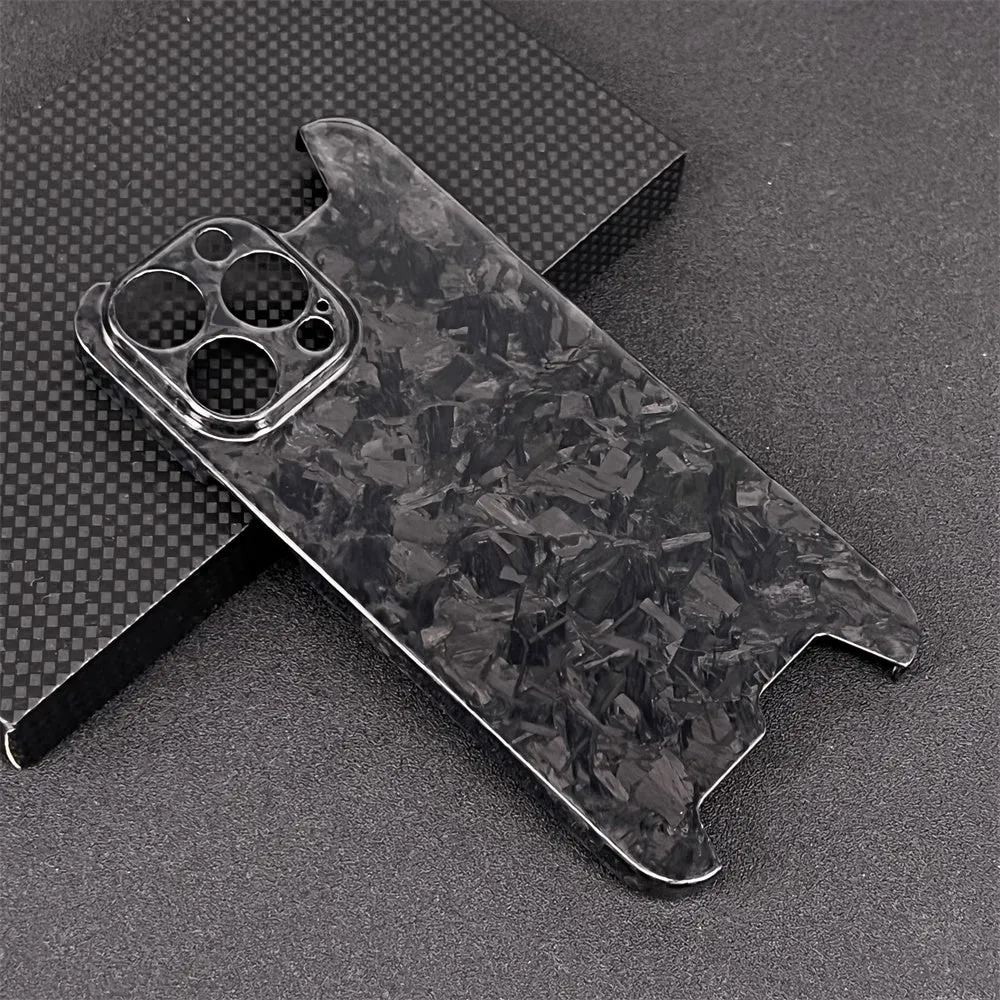 Oatsbasf Luxury Irregular Pure Carbon Fiber Case for Apple iPhone