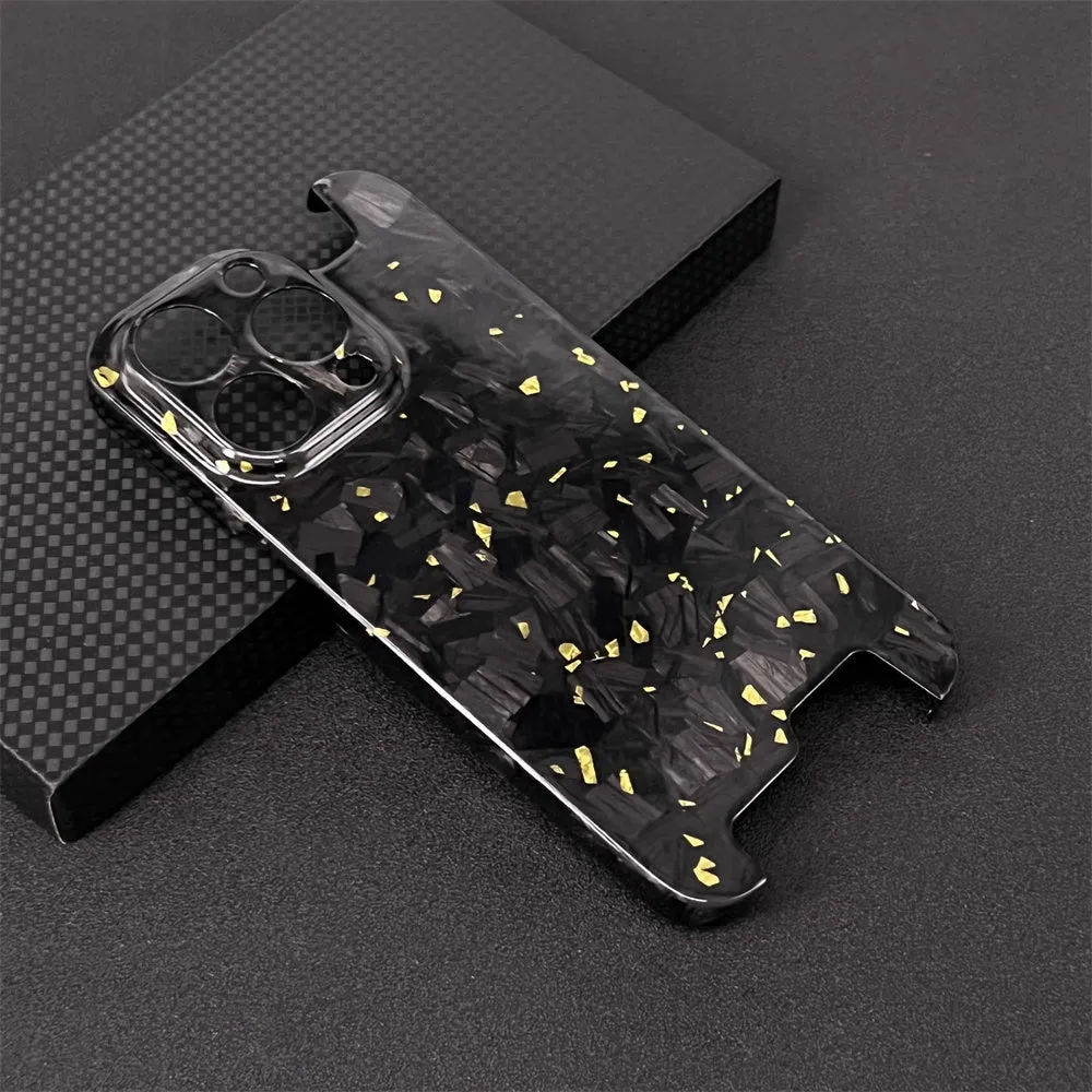 Oatsbasf Luxury Irregular Pure Carbon Fiber Case for Apple iPhone