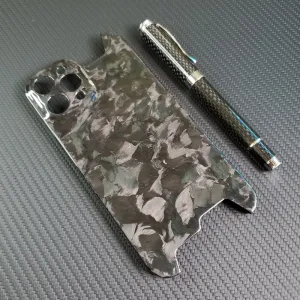 Oatsbasf Luxury Irregular Pure Carbon Fiber Case for Apple iPhone