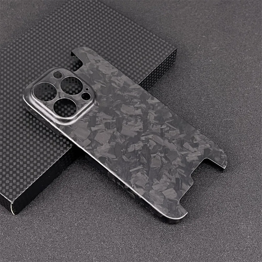 Oatsbasf Luxury Irregular Pure Carbon Fiber Case for Apple iPhone