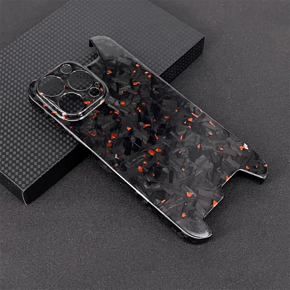 Oatsbasf Luxury Irregular Pure Carbon Fiber Case for Apple iPhone