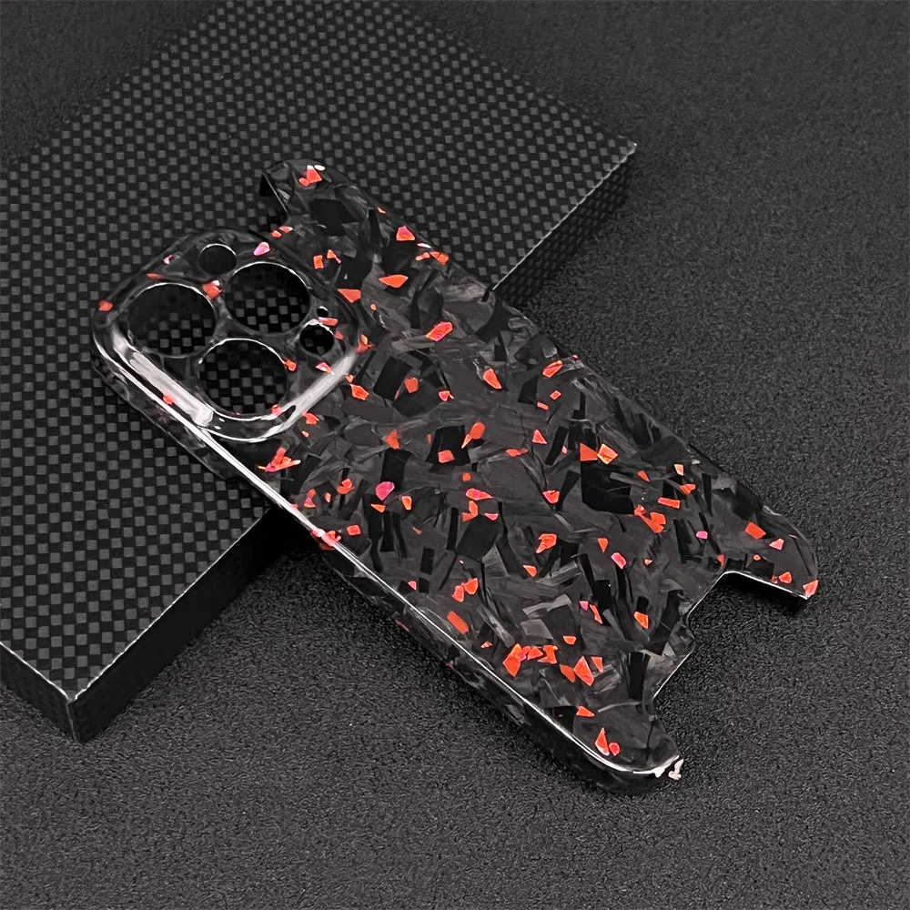 Oatsbasf Luxury Irregular Pure Carbon Fiber Case for Apple iPhone