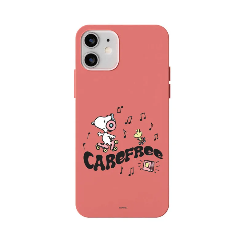 Peanuts Snoopy Liquid Silicone Soft Color Jelly Case Cover