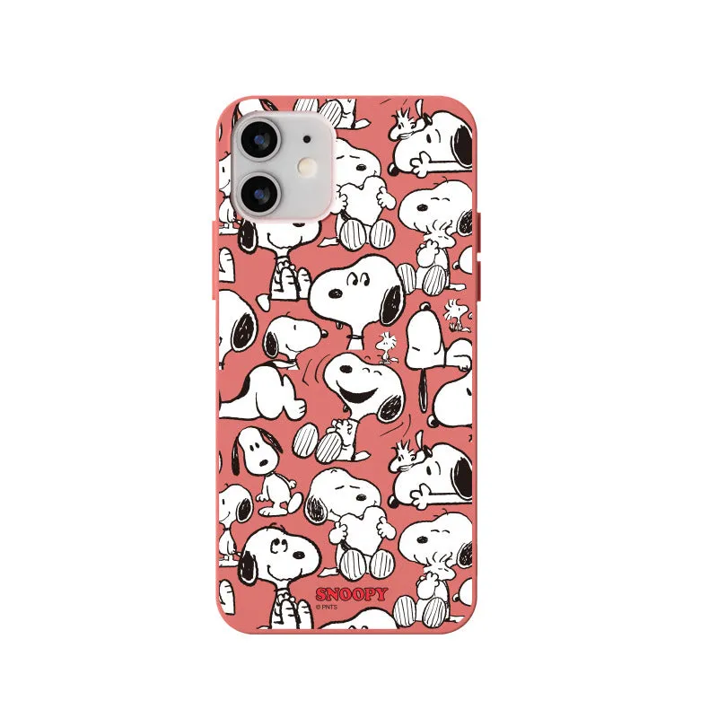 Peanuts Snoopy Liquid Silicone Soft Color Jelly Case Cover