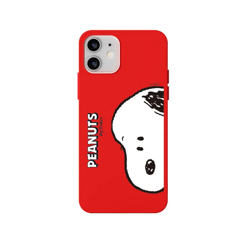 Peanuts Snoopy Liquid Silicone Soft Color Jelly Case Cover