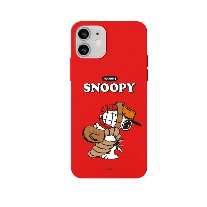 Peanuts Snoopy Liquid Silicone Soft Color Jelly Case Cover