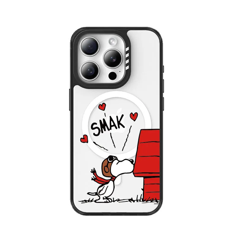 Peanuts Snoopy MagSafe Clear Shockproof Case Cover