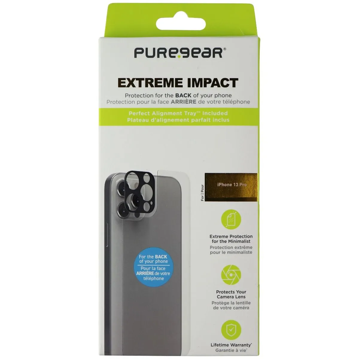 PureGear Extreme Impact Screen & Camera Protector for Apple iPhone 13 Pro