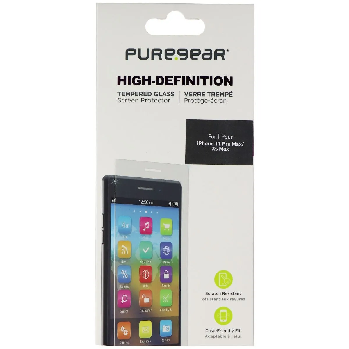 PureGear HD Tempered Glass Screen Protector for iPhone 11 Pro Max / Xs Max