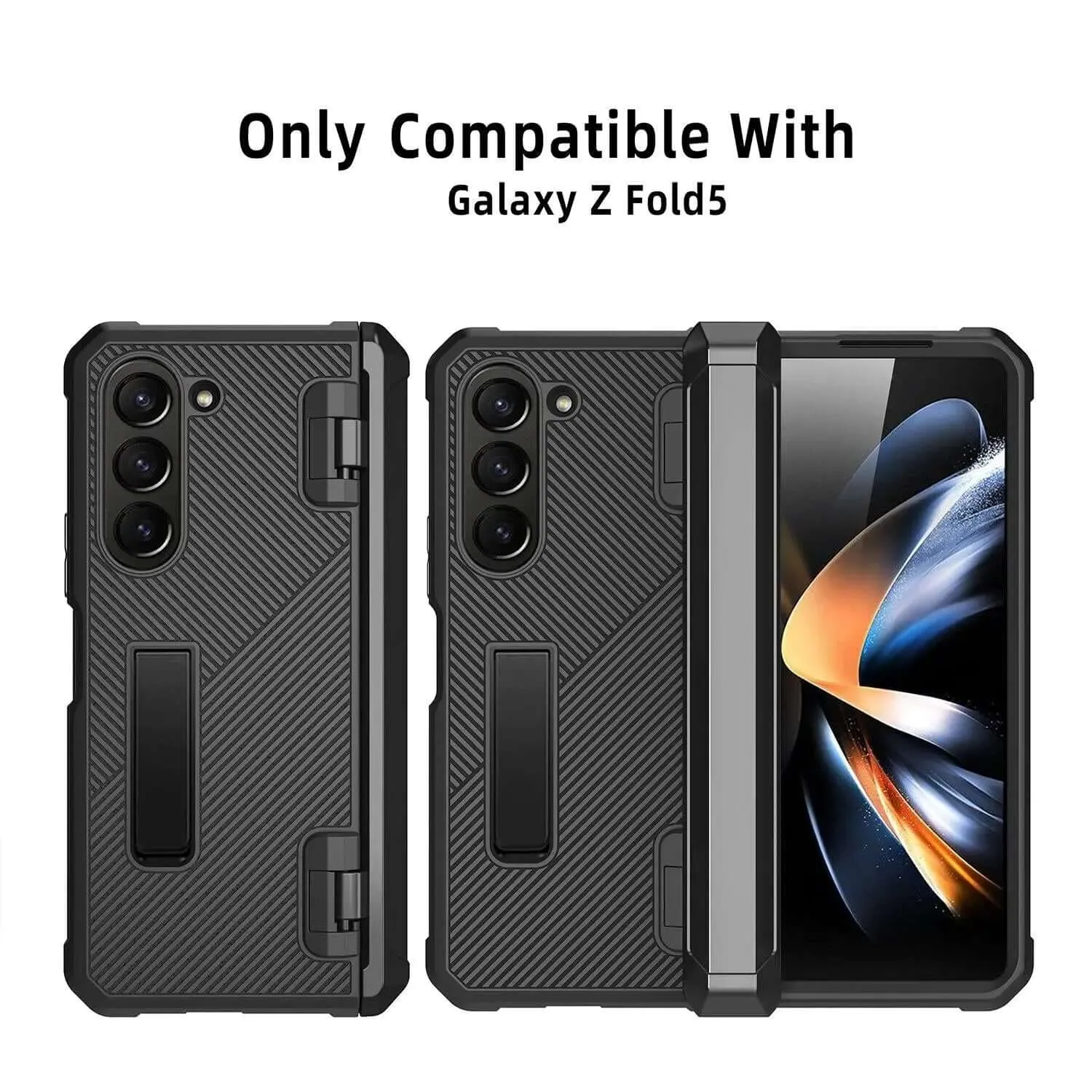 Samsung Galaxy Z Fold5 5G Case Full Body Protection with Screen Protector & Kickstand