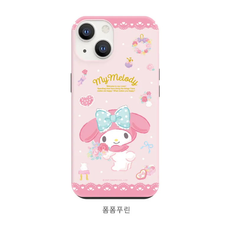 Sanrio Characters Dual Layer TPU PC Shockproof Guard Up Case Cover