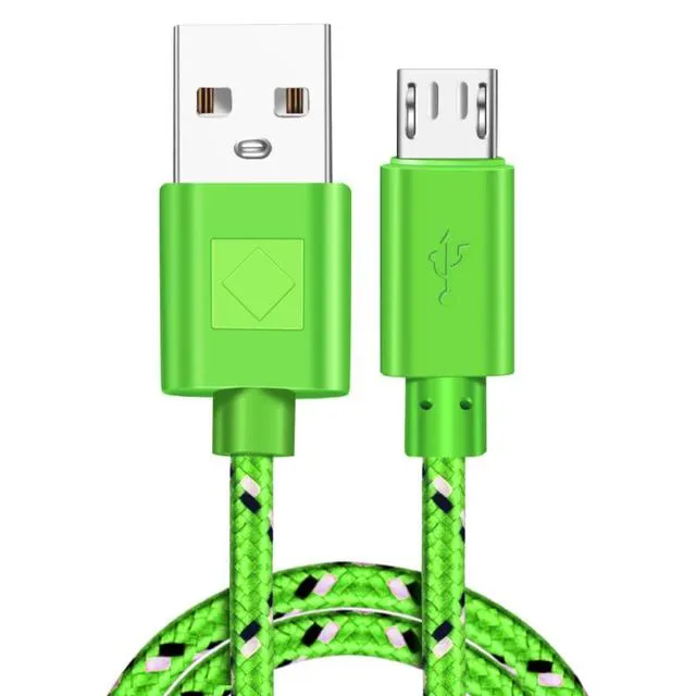 USB Braided Data  Cable For Xiaomi Huawei Samsung HTC LG